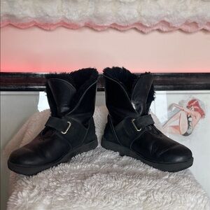 UGG Black Winter Boots with Buckle